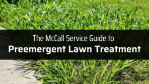 Guide to Preemergent Lawn Treatment Sign.