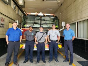 McCall Service team members with members of the Tallahassee Fire Department